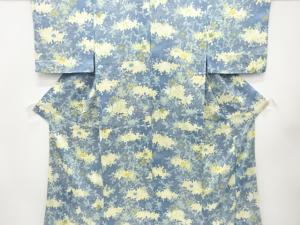 枝花に橘模様　小紋着物